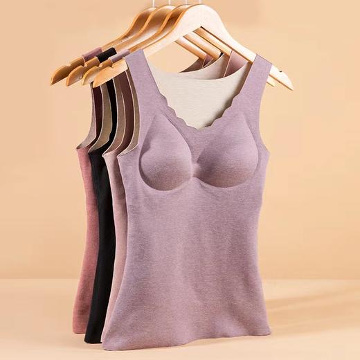 【特价】【带罩杯】女士椰绒羊毛蚕丝保暖打底背心马甲外穿2522/8865 商品图11
