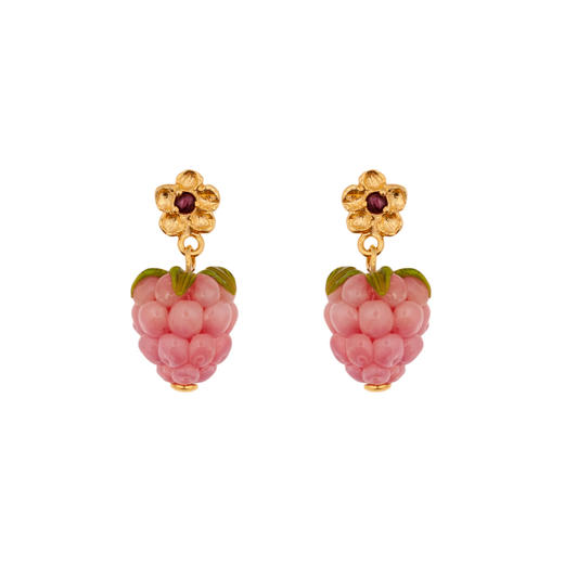 北京仓｜10 DECOART-Rose Raspberries-粉色树莓 耳环［波兰设计师] 商品图0