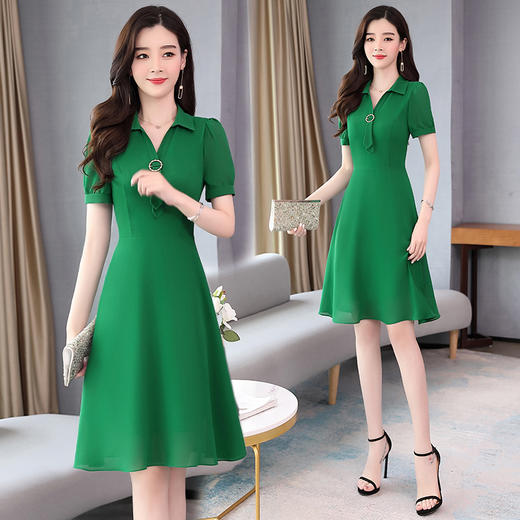 夏季气质裙子雪纺连衣裙HR-WX8169 商品图1