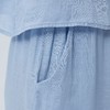可外穿家居服 BLEO 亲肤轻盈亚麻尖领短袖长裤套装 商品缩略图2