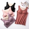 【特价】【带罩杯】女士椰绒羊毛蚕丝保暖打底背心马甲外穿2522/8865 商品缩略图7