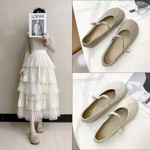 【限时折扣】真软皮玛丽珍平底浅口瓢鞋豆豆鞋 商品图5