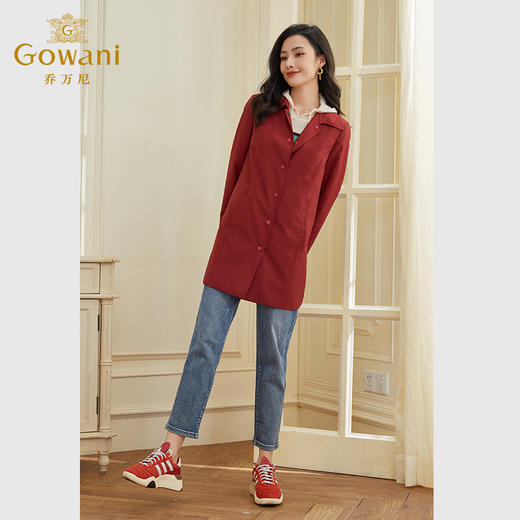 乔万尼春装新款风衣女款韩系宽松外套小个子高级感EF3B800 商品图3