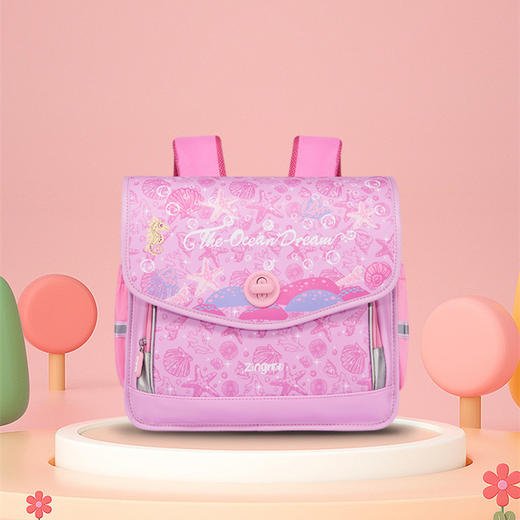 ZINGROO贵族系列竖款护脊1-4年级书包小学生大容量多口袋卡通双肩 商品图2