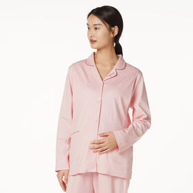 都市丽人好睡好眠女士孕妇套装26支棉单面薄家居服长袖睡衣LH2CA8