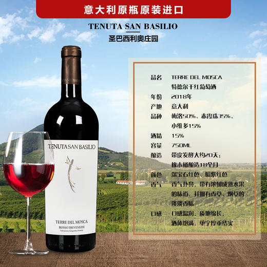 2瓶 意大利特德尔干红葡萄酒 750ML 商品图1