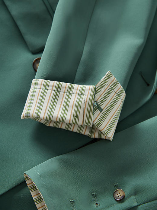 【熙世界】高端绿色西装外套女设计感职场会议炸街小西服春秋新款 商品图4