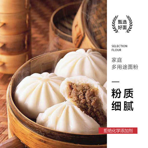 【塞北粮仓·雪花粉2.2kg】内蒙河套平原正宗麦芯高筋多用途无添加面粉 商品图2