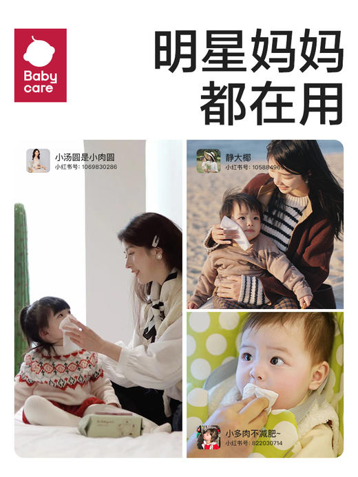 babycare湿巾婴儿手口屁屁加厚湿纸巾80抽带盖12包 商品图3