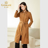 乔万尼新款春装风衣外套女法式收腰气质简约中长款EF3A847 商品缩略图3