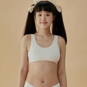 都市丽人少女三步优选成长一阶无尺码内衣提花超薄夹棉杯少女文胸无排扣无钢圈BB26A3