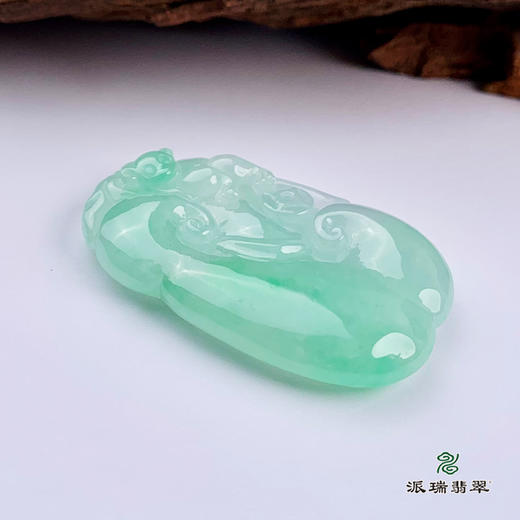 派瑞翡翠 翡翠挂件 糯种 飘花 商品图3