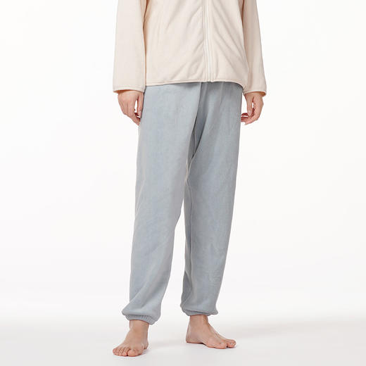 都市丽人舒适外出女士纯色家居裤双面摇粒绒厚家居服单条裤睡衣LH28A2 商品图3