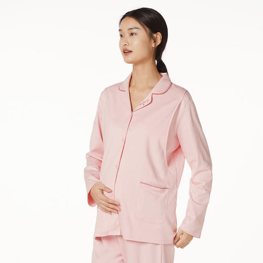 都市丽人好睡好眠女士孕妇套装26支棉单面薄家居服长袖睡衣LH2CA8 商品图1
