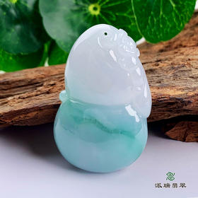 派瑞翡翠 翡翠挂件 糯种 飘花