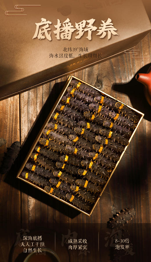 AG海朴中秋送礼臻鸾干海参500g送礼礼盒 商品图3