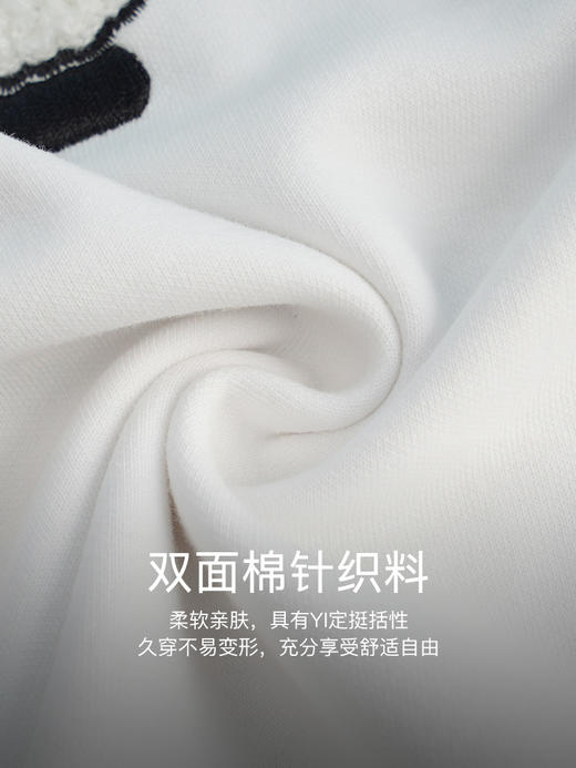 OLrain法式白色短袖T恤女早秋2022新款宽松显瘦刺绣针织圆领上衣 商品图2