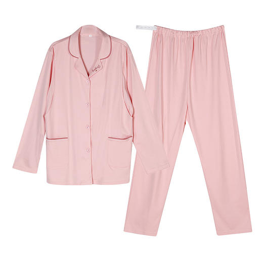 都市丽人好睡好眠女士孕妇套装26支棉单面薄家居服长袖睡衣LH2CA8 商品图3