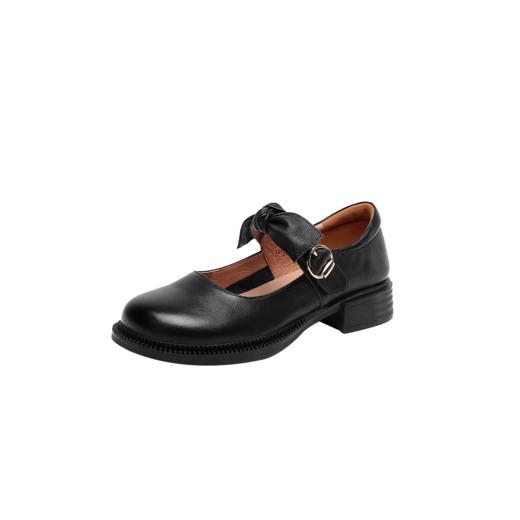 西村名物22秋季新款白色玛丽珍鞋圆头厚底仙女单鞋18571 商品图5