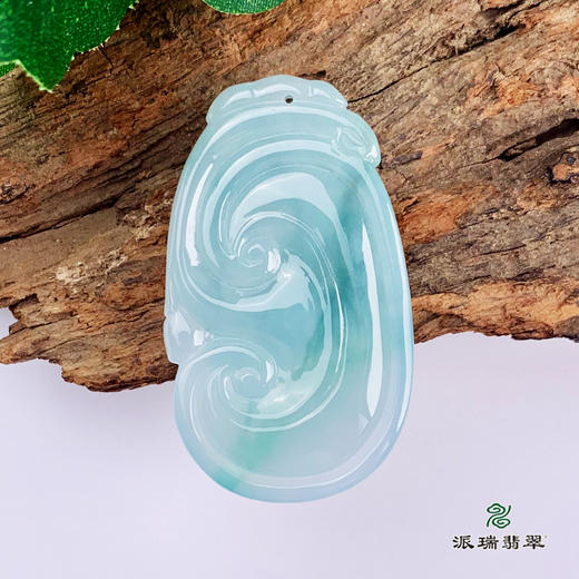 派瑞翡翠 翡翠挂件 糯种 飘花 商品图4