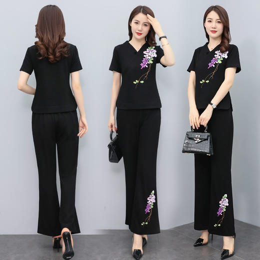 优雅修身，夏季新款绣花套装HR-HYYF2315 商品图1