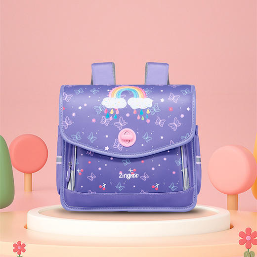 ZINGROO贵族系列竖款护脊1-4年级书包小学生大容量多口袋卡通双肩 商品图1