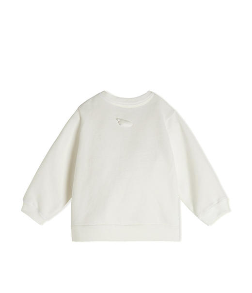 江南布衣童  22年秋款  经典百搭填充图案无帽套头卫衣  YM8410330 商品图3