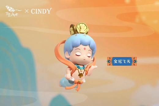 青壹坊敦煌飞天盲盒国潮古风少女心公仔可爱手办摆件女孩网红礼物 商品图4