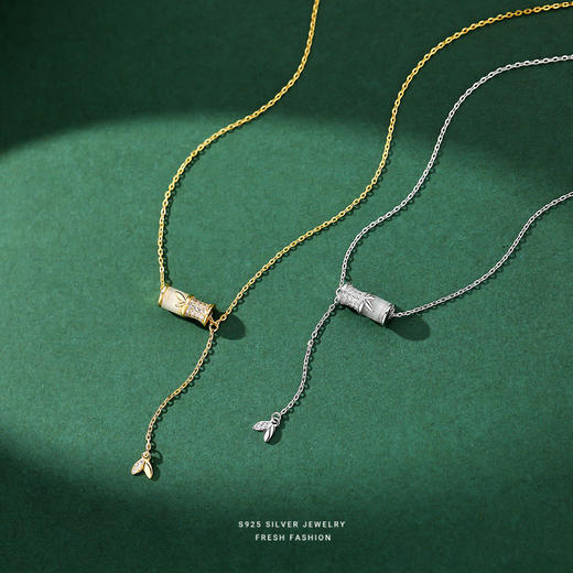 【安好】子佩集S925纯银猫眼石项链【YL-4363206】【竹韵】【ZYXS-A2435】2208 商品图1