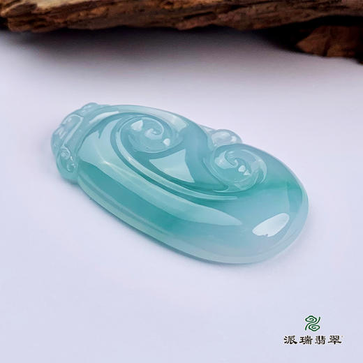派瑞翡翠 翡翠挂件 糯种 飘花 商品图3