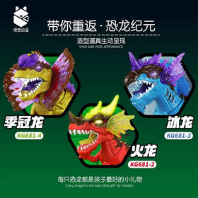 狸盒-季冠龙&冰龙&火龙勇士（款式随机）电动/灯光/音乐/万向轮YS-KG681-4