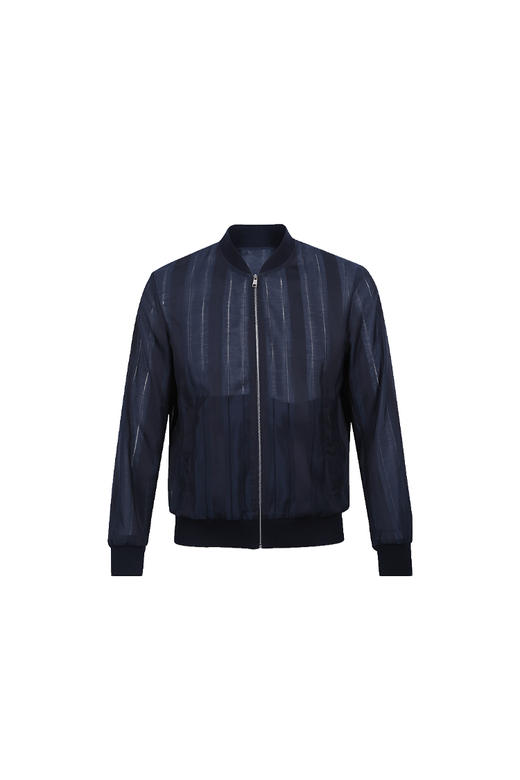 callisto藏青镂空提花轻便夹克  SQFEJ005C 商品图4