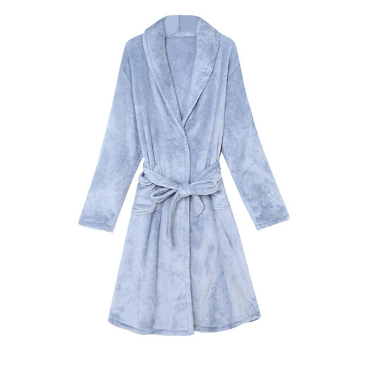 都市丽人轻松浴室女士法兰绒单件袍双面法兰绒厚家居服单件袍睡衣LH27A4 商品图4