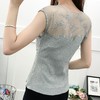 黛唯梵【简约又性感，自信大方】新款热卖女装性感甜美网纱绣花纯棉爆款背心女夏修身显瘦打底衫 商品缩略图2