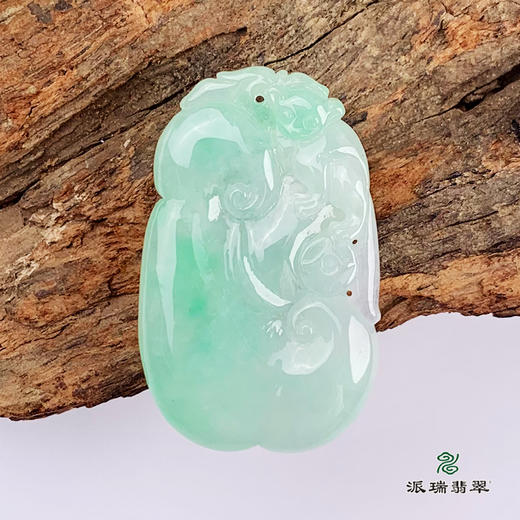 派瑞翡翠 翡翠挂件 糯种 飘花 商品图1