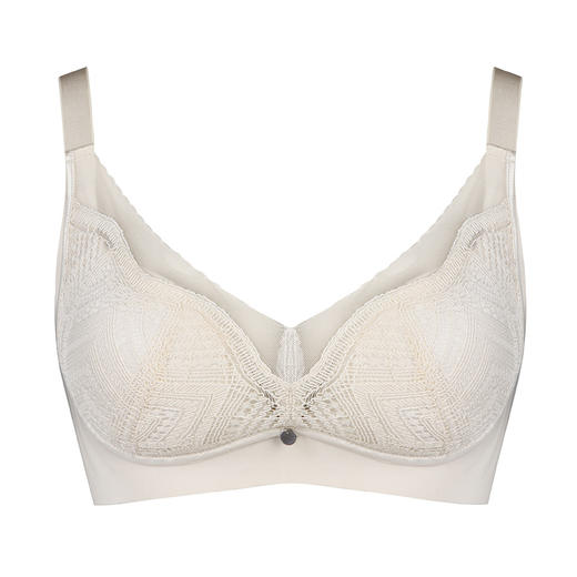 都市丽人舒软挺塑轻塑BC杯调整型文胸蕾丝薄3/4杯塑身文胸四排扣无钢圈LJ22Q1 商品图4