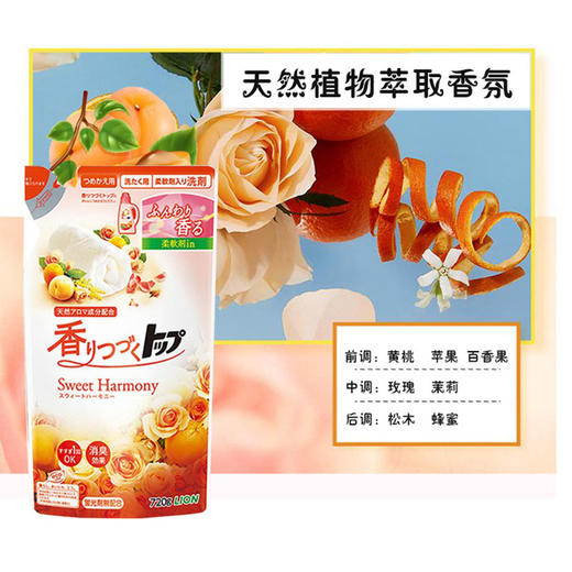 狮王 浓缩香氛洗衣液补充装(花果香) 商品图1