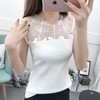 黛唯梵【简约又性感，自信大方】新款热卖女装性感甜美网纱绣花纯棉爆款背心女夏修身显瘦打底衫 商品缩略图1