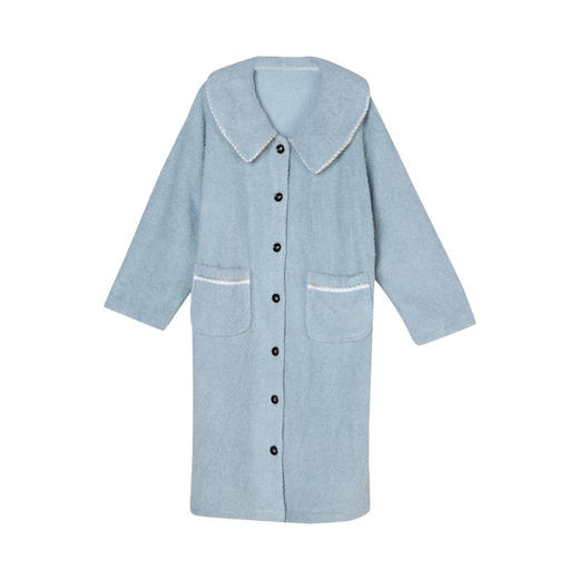 都市丽人生活家居女士法兰绒单件袍珍贝绒厚家居服单件袍睡衣LH27A3 商品图7