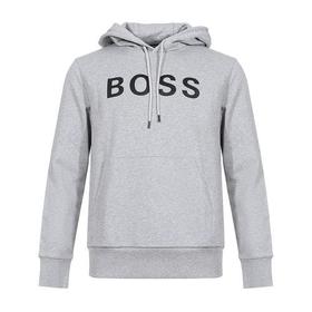HUGOBOSS/雨果博斯 男卫衣 男士LOGO图案棉质连帽长袖卫衣运动衫 50432386