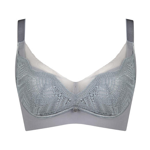 都市丽人舒软挺塑轻塑BC杯调整型文胸蕾丝薄3/4杯塑身文胸四排扣无钢圈LJ22Q1 商品图5