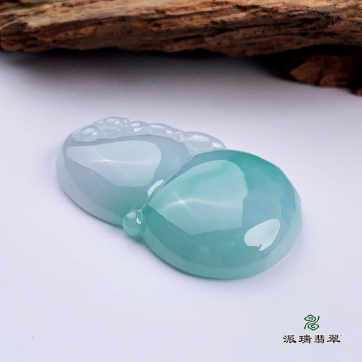 派瑞翡翠 翡翠挂件 糯种 飘花 商品图3