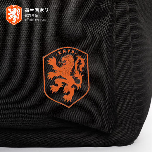 荷兰国 家队官方商品丨新款暗纹黑色印花双肩包 世界杯球迷周边 商品图4