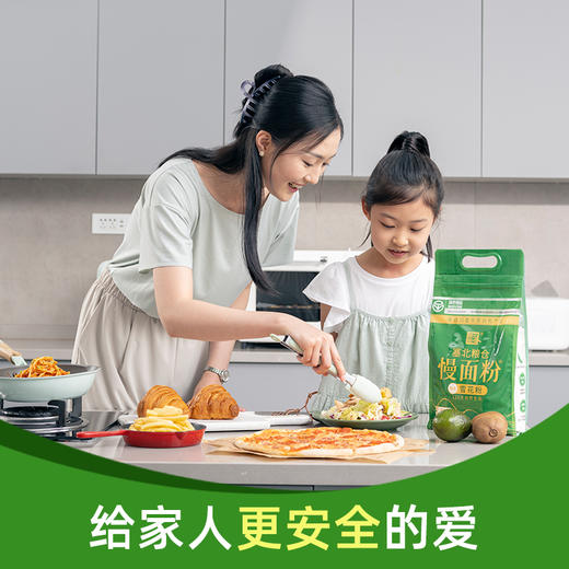 【塞北粮仓·雪花粉2.2kg】内蒙河套平原正宗麦芯高筋多用途无添加面粉 商品图1