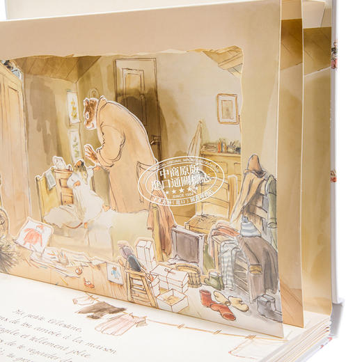 【中商原版】艾特熊和赛娜鼠 立体书 法文原版 Ernest et Celestine Livre theatre 嘉贝丽 文生 Gabrielle Vincent 礼品书 商品图3