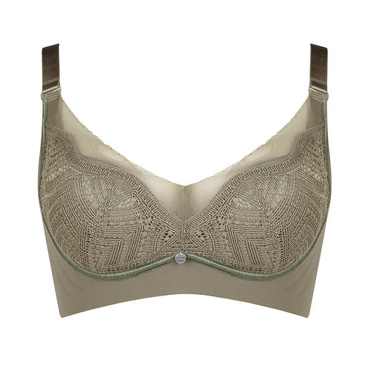 都市丽人舒软挺塑轻塑BC杯调整型文胸蕾丝薄3/4杯塑身文胸四排扣无钢圈LJ22Q1 商品图3