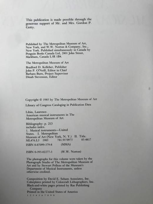 美国乐器图集（馆藏内衬页遗失）  281幅插图 精装16开 商品图5