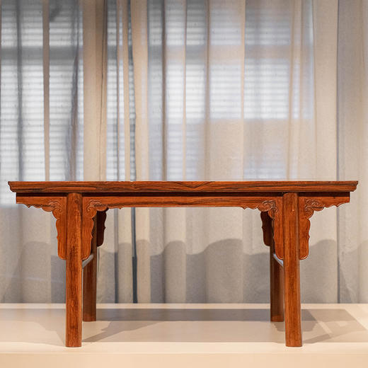 红木夹头榫云纹炕案 商品图0