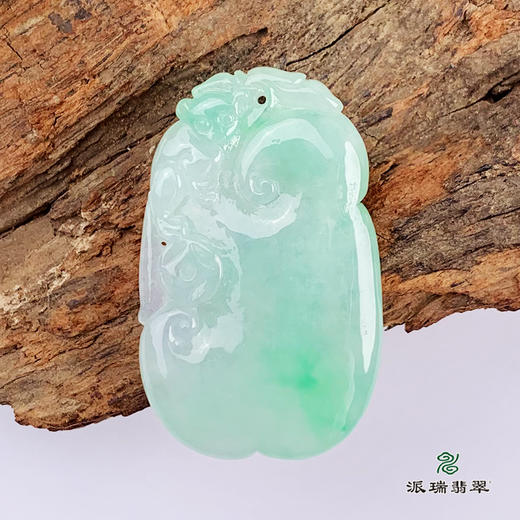 派瑞翡翠 翡翠挂件 糯种 飘花 商品图4