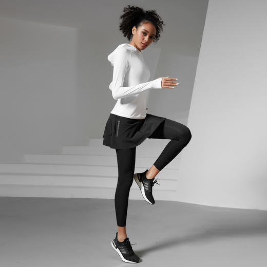 薄款2.0速干连帽长袖跑步健身瑜伽长袖透气健身衣户外运动速干衣 商品图6